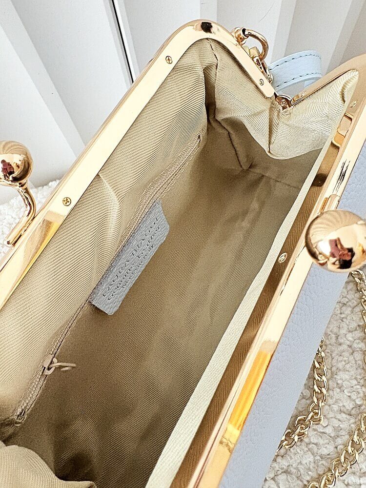 Laura Biaggi torebka listonoszka skórzana niebieska