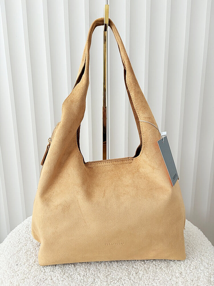 Minmin torebka shopperka na ramię ciepły beż ekozamsz