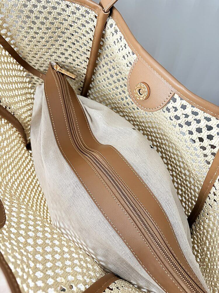 Flora&Co torebka shopper koszyk beżowa