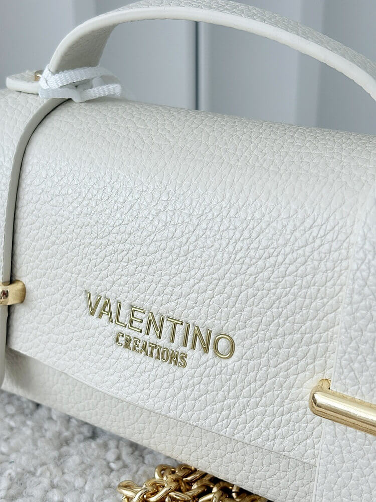 Valentino Creations torebka mini listonoszka jasnobeżowa