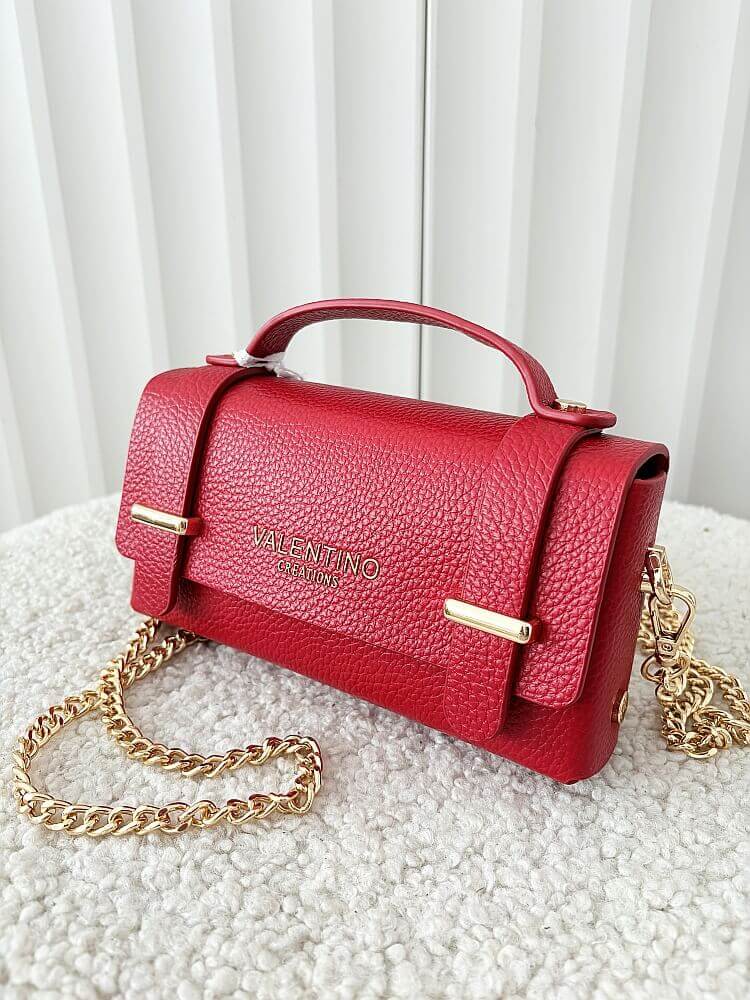Valentino Creations torebka mini listonoszka czerwona