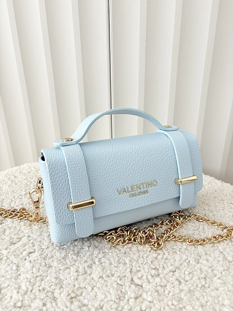 Valentino Creations torebka mini listonoszka niebieska