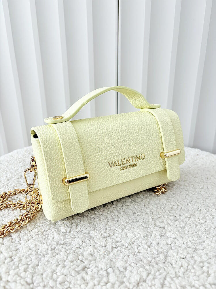Valentino Creations torebka mini listonoszka żółta