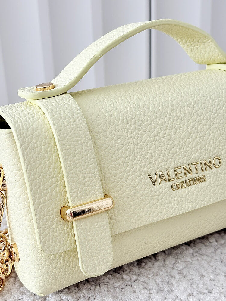 Valentino Creations torebka mini listonoszka żółta