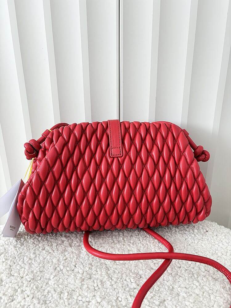 Valentino Creations torebka listonoszka czerwona plecionka