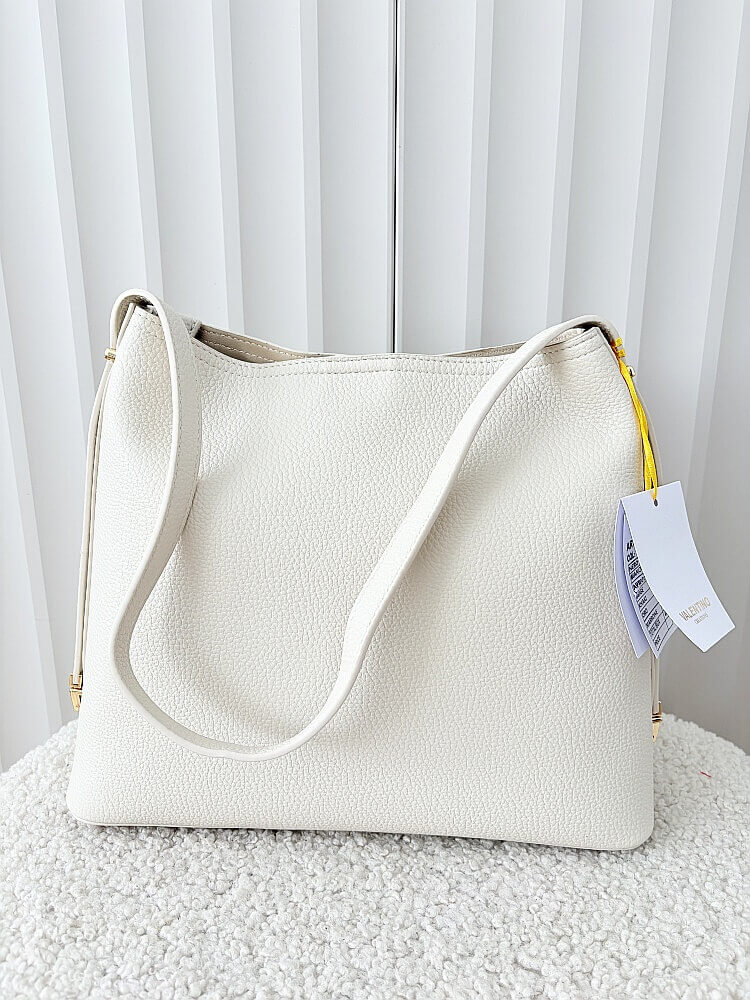 Valentino Creations torebka listonoszka na ramię jasnobeżowa