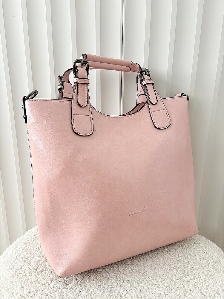 Ines Delaure torebka shopper różowa