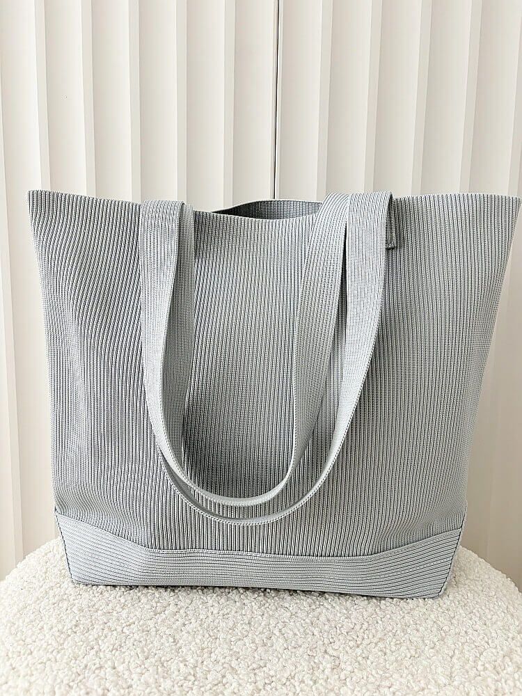Monnari torebka shopper szara materiałowa logowana
