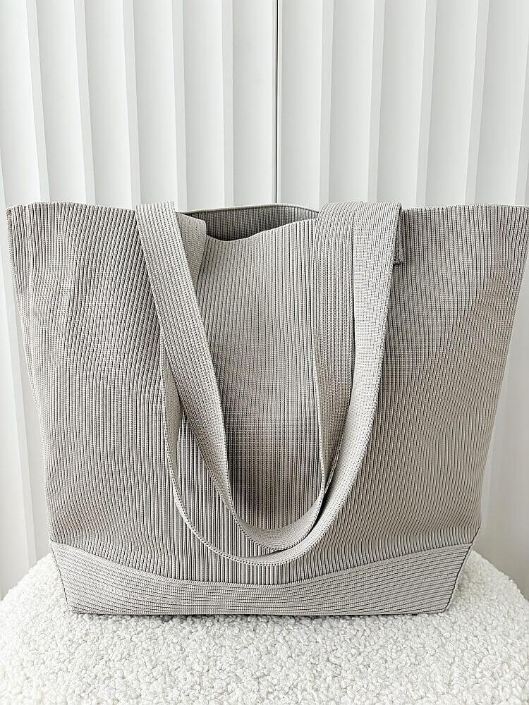 Monnari torebka shopper beżowa materiałowa logowana