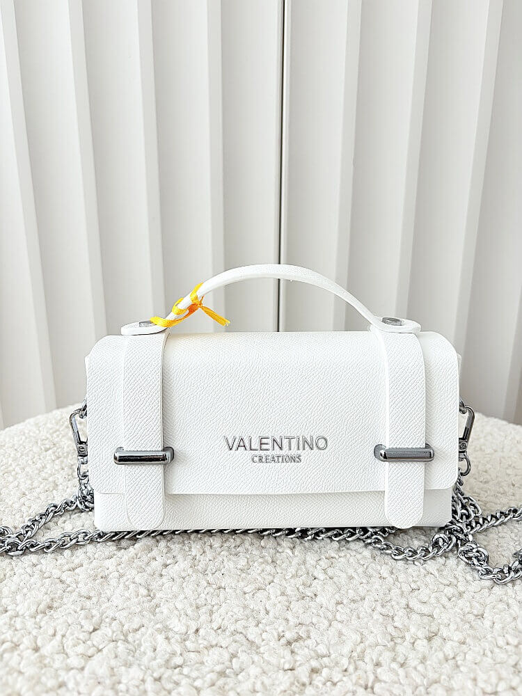 Valentino Creations torebka mini listonoszka biała