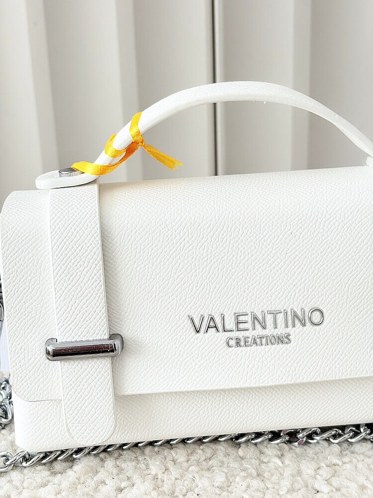 Valentino Creations torebka mini listonoszka biała