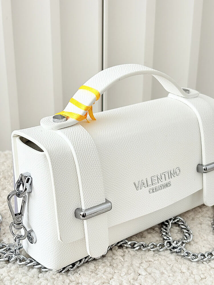 Valentino Creations torebka mini listonoszka biała