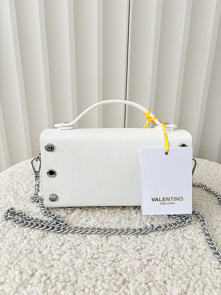Valentino Creations torebka mini listonoszka biała
