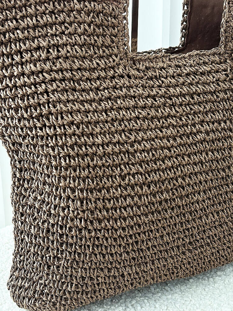 Mandoline torebka shopper koszyk na ramię brązowa