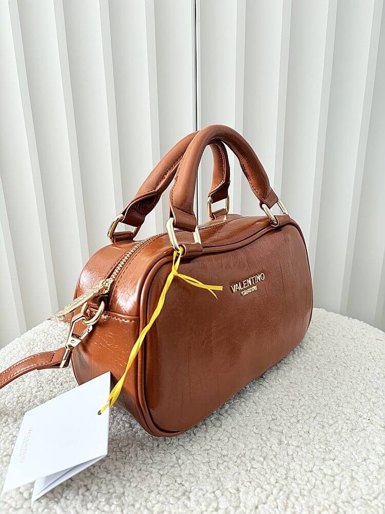 Valentino Creations torebka kuferek camelowa