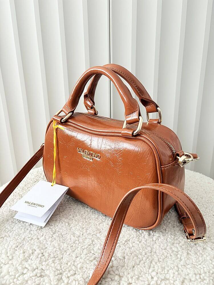 Valentino Creations torebka kuferek camelowa