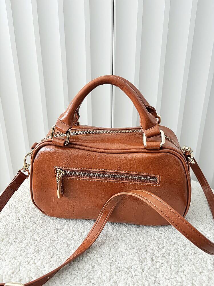 Valentino Creations torebka kuferek camelowa