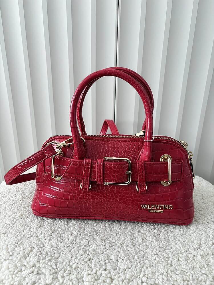 Valentino Creations torebka kuferek czerwona design