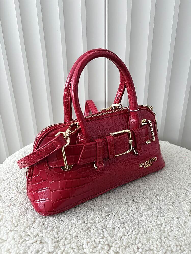 Valentino Creations torebka kuferek czerwona design
