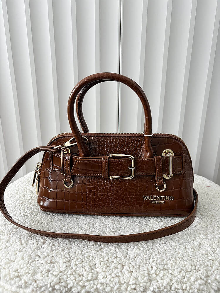Valentino Creations torebka kuferek camelowa design