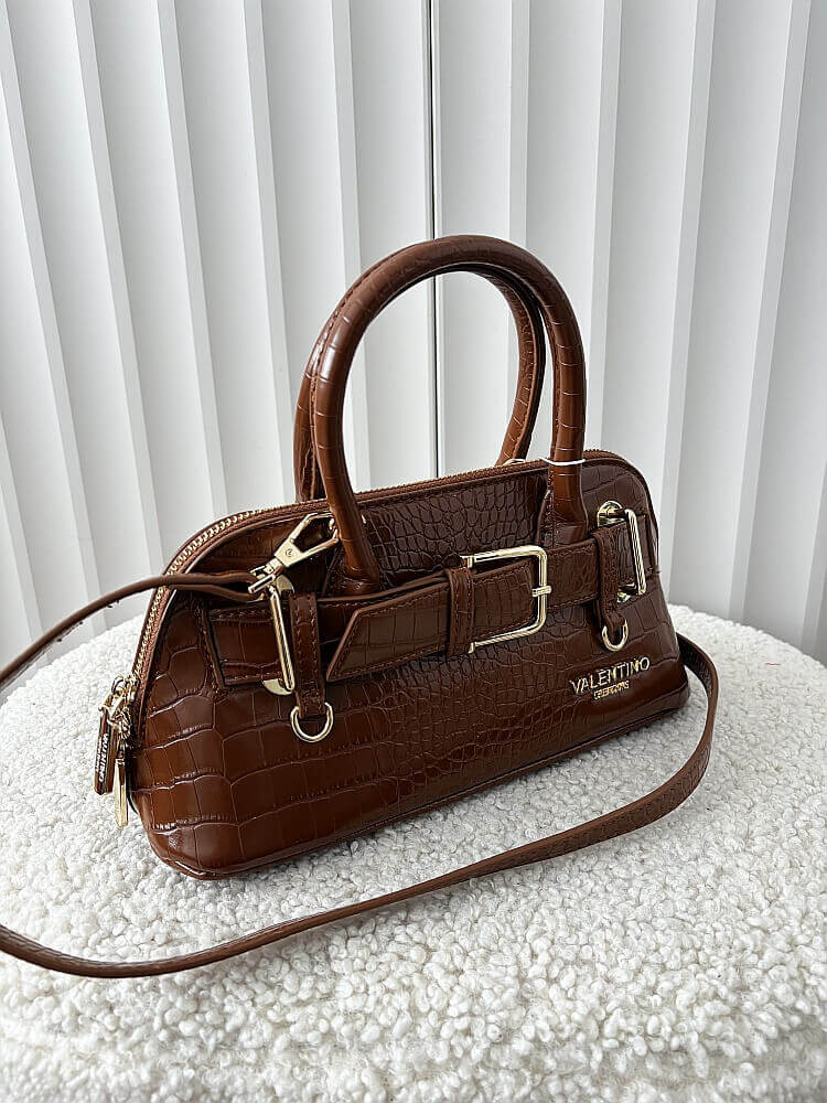 Valentino Creations torebka kuferek camelowa design