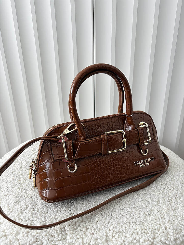 Valentino Creations torebka kuferek camelowa design