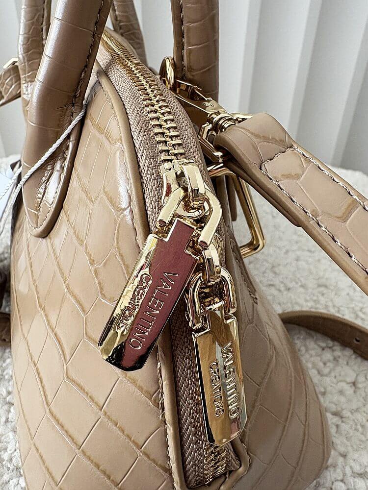 Valentino Creations torebka kuferek beżowa design