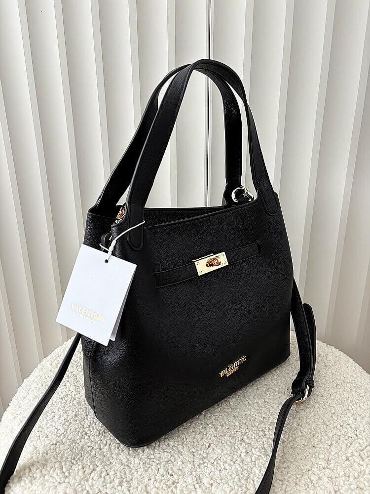 Valentino Creations torebka shopperka czarna