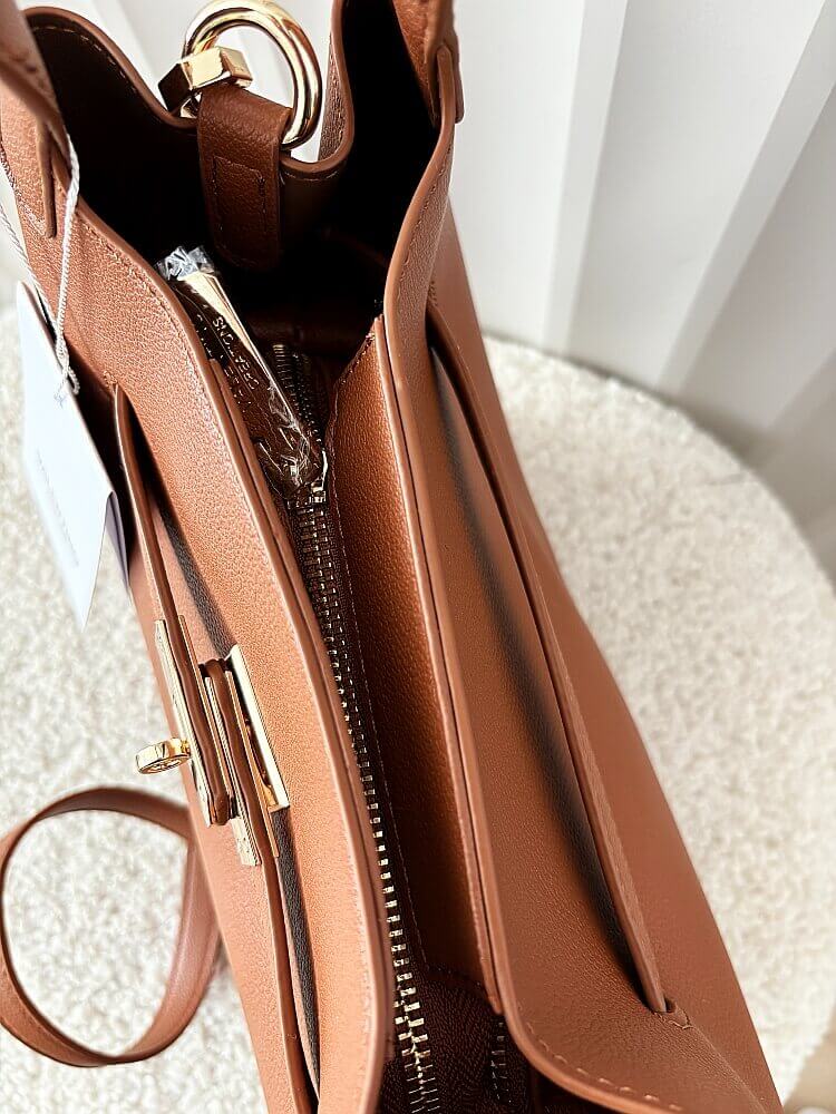 Valentino Creations torebka shopperka camelowa