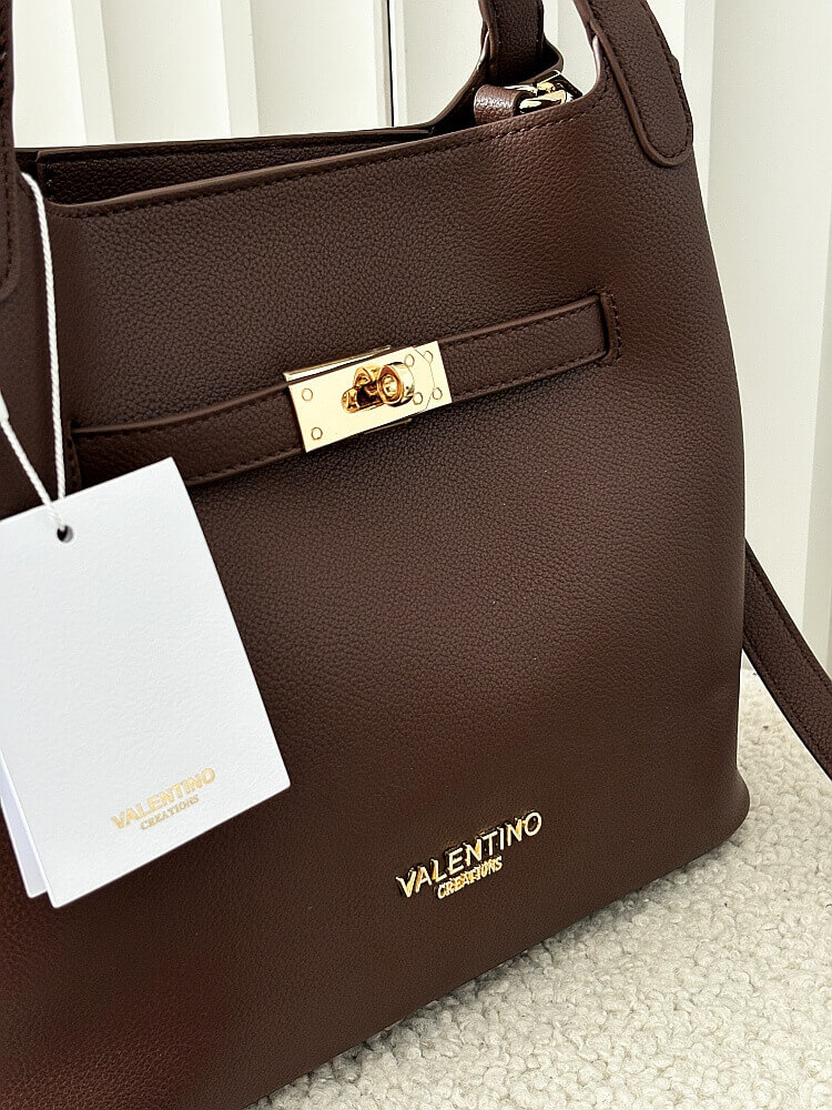 Valentino Creations torebka shopperka brązowa