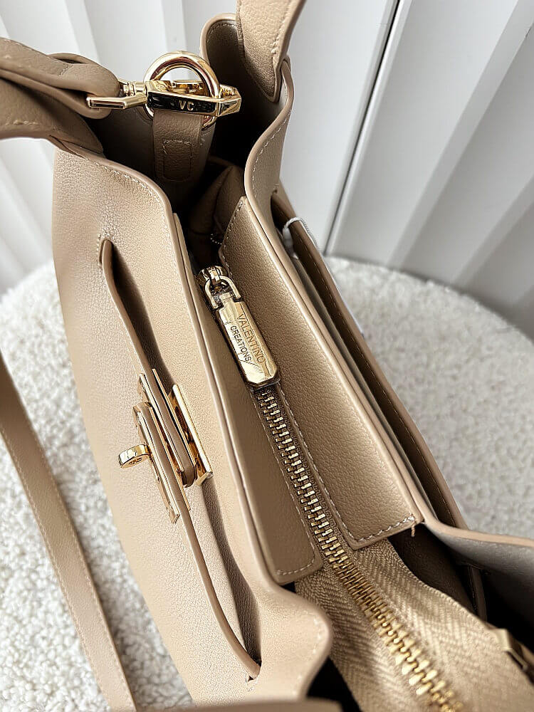 Valentino Creations torebka shopperka beżowa