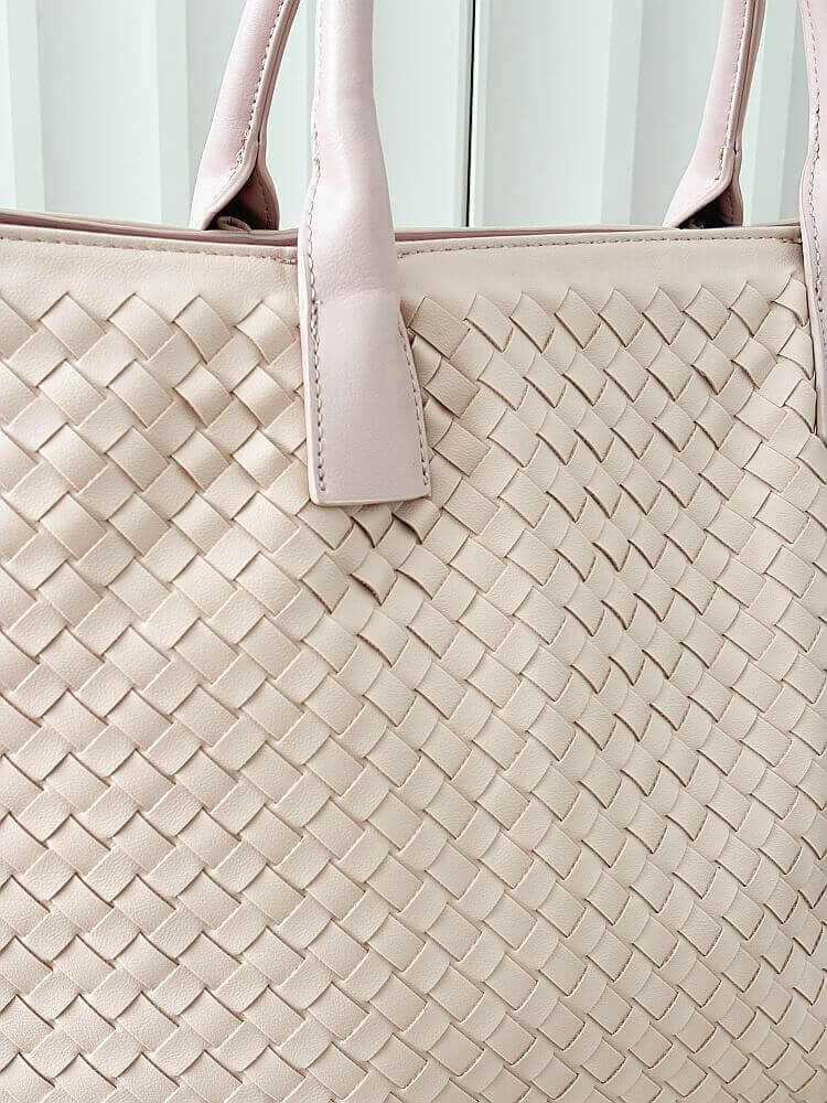 Gallantry torba shopper różowa plecionka