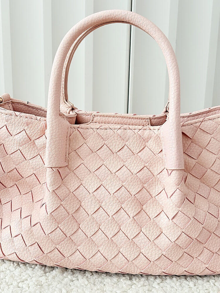 Gallantry torebka mini shopper różowa plecionka