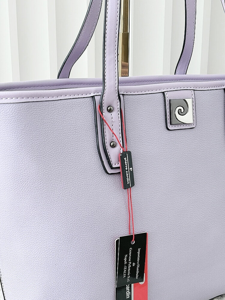 Pierre Cardin torba shopper fioletowa