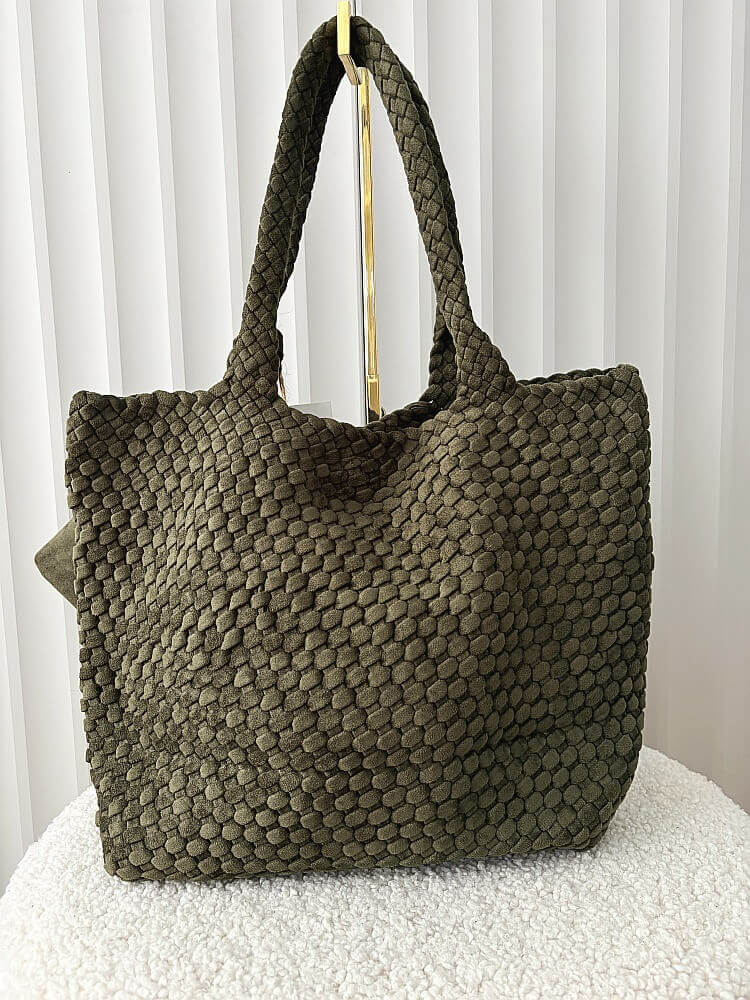 Torebka shopper zielona plecionka ekozamsz