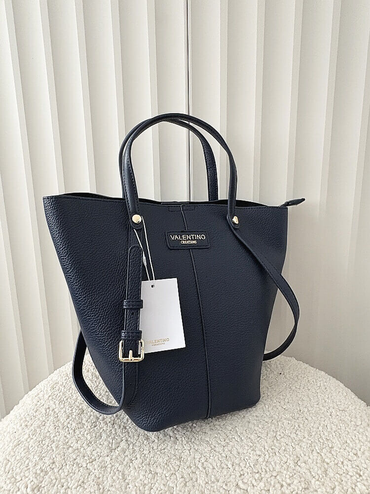 Valentino Creations torebka shopperka granatowa