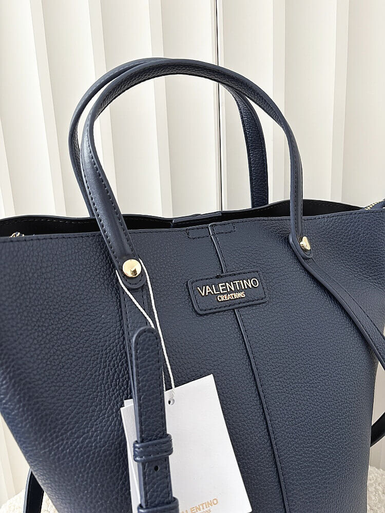 Valentino Creations torebka shopperka granatowa