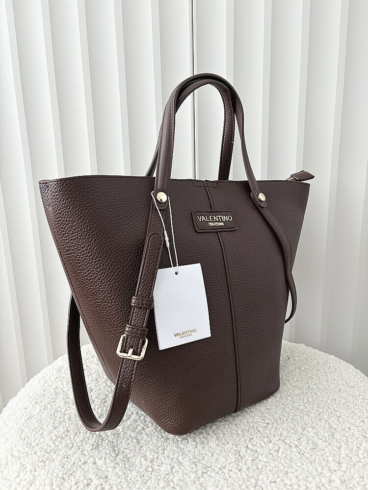 Valentino Creations torebka shopperka czekoladowa