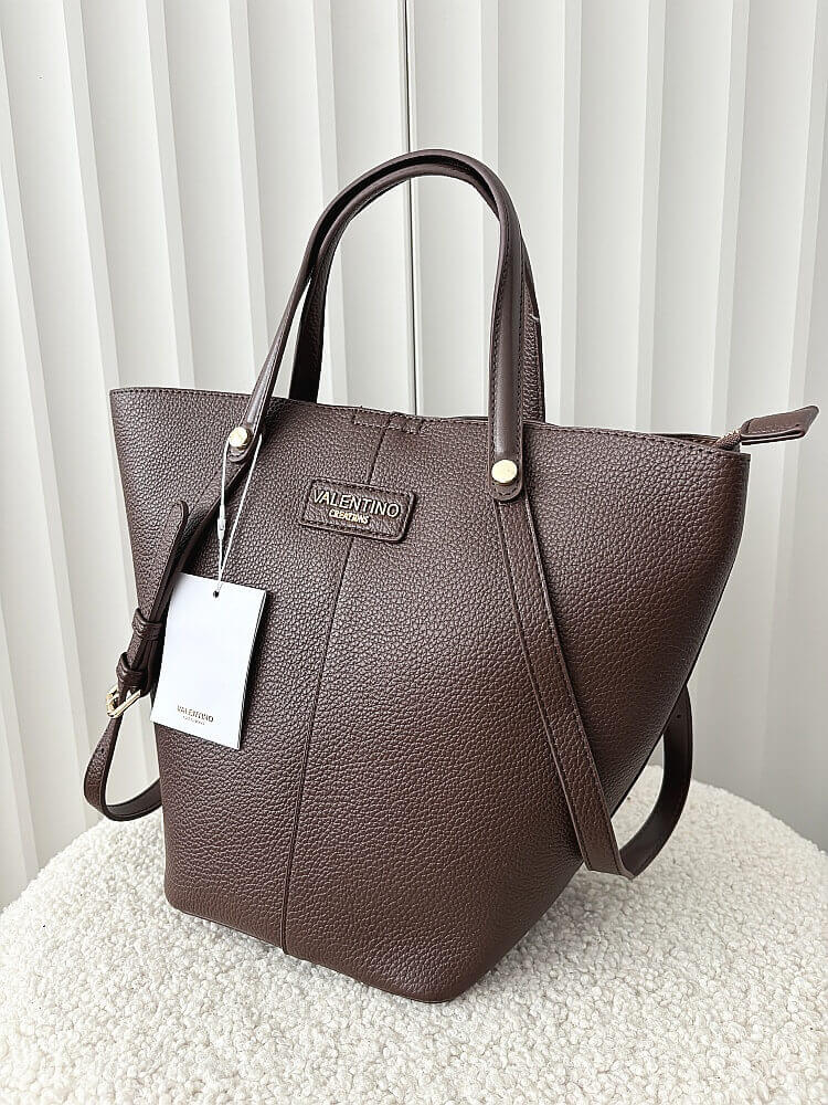 Valentino Creations torebka shopperka czekoladowa