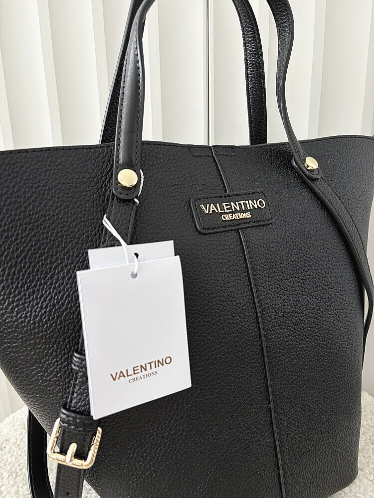 Valentino Creations torebka shopperka czarna