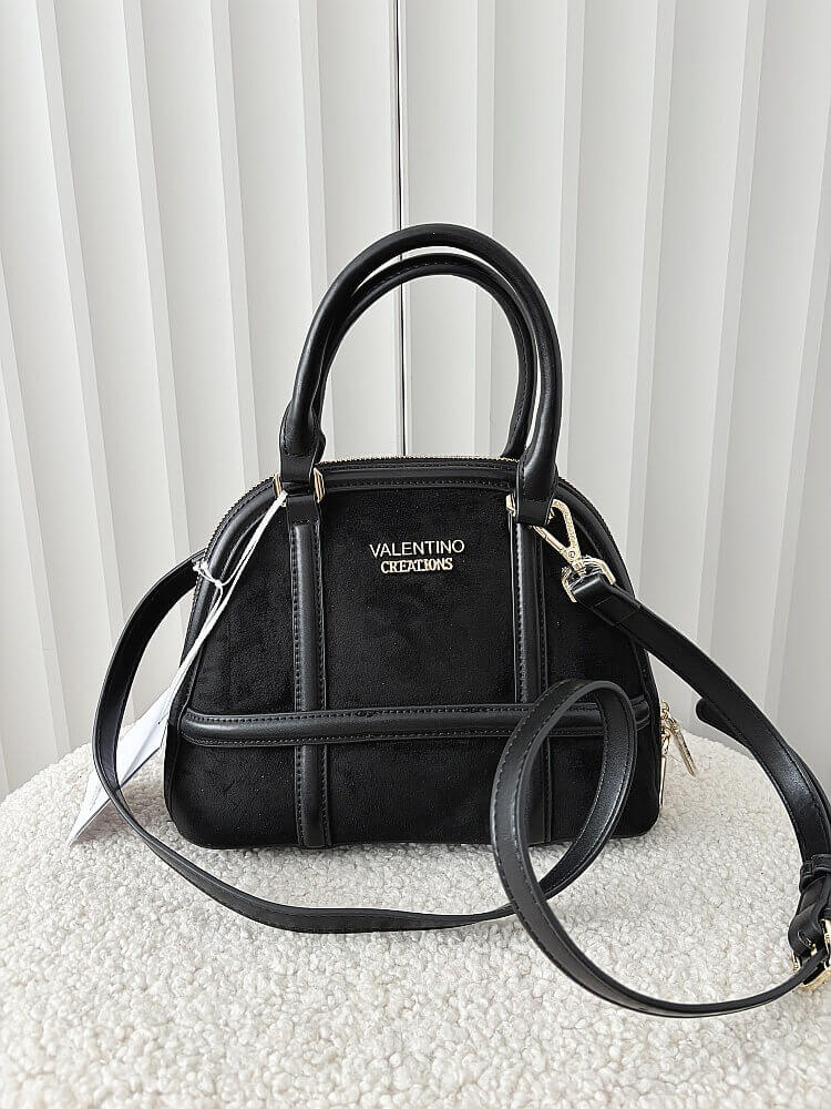 Valentino Creations torebka kuferek czarna ekozamsz