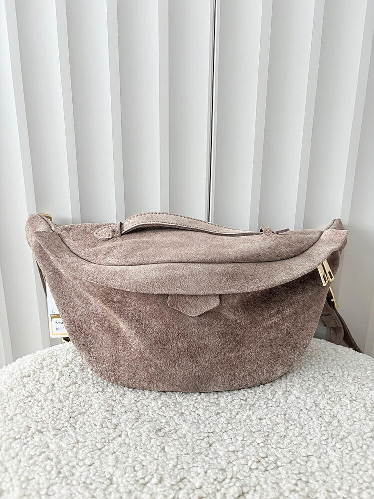 Laura Biaggi nerka maxi zamszowa taupe