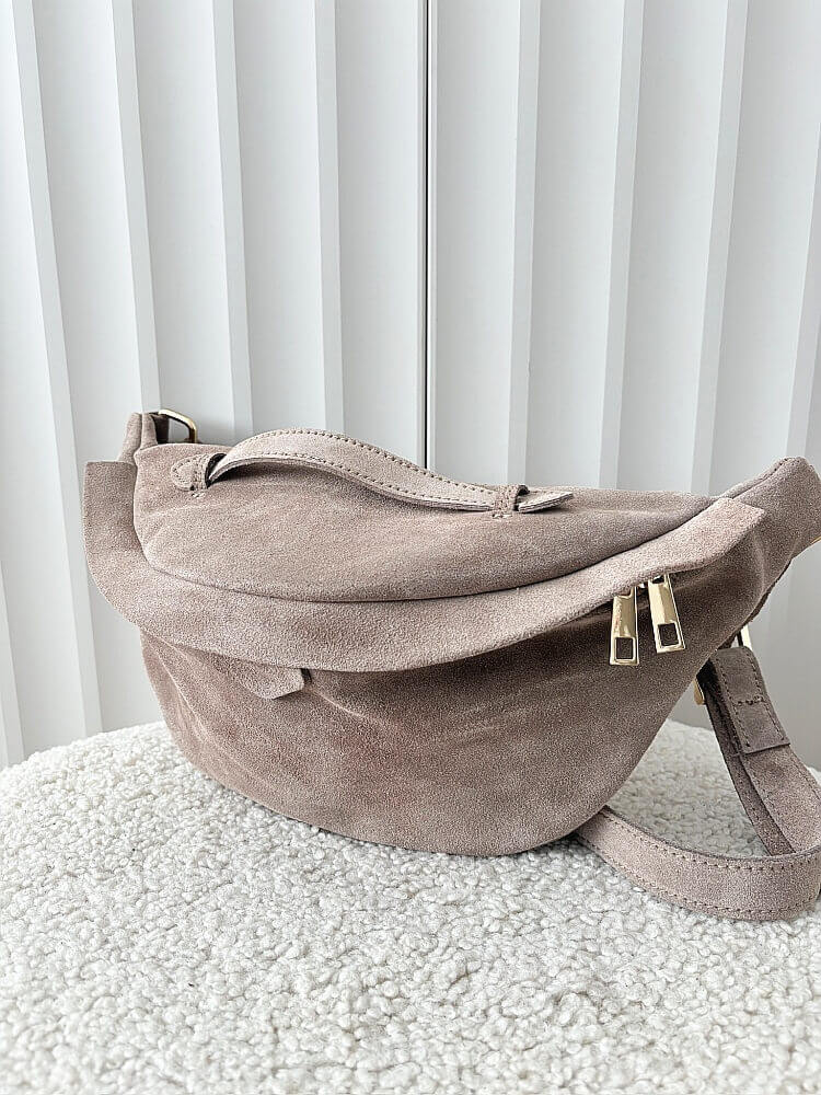 Laura Biaggi nerka maxi zamszowa taupe