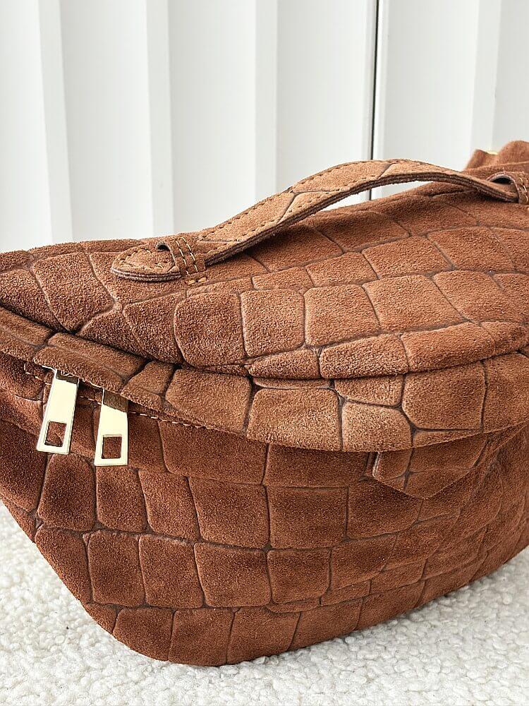 Laura Biaggi nerka maxi zamszowa camelowa design