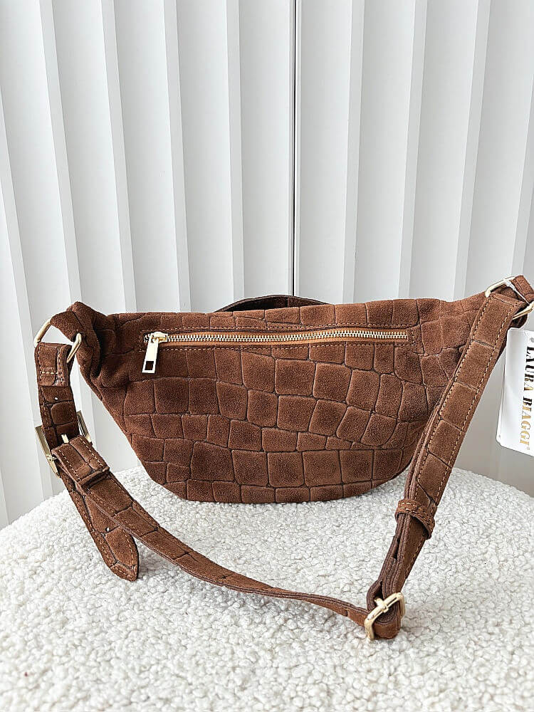 Laura Biaggi nerka maxi zamszowa camelowa design
