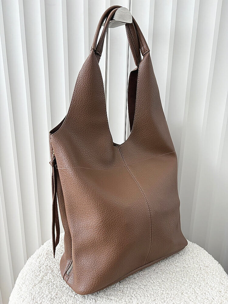 Gallantry torebka shopper na ramię i listonoszka 2w1 taupe