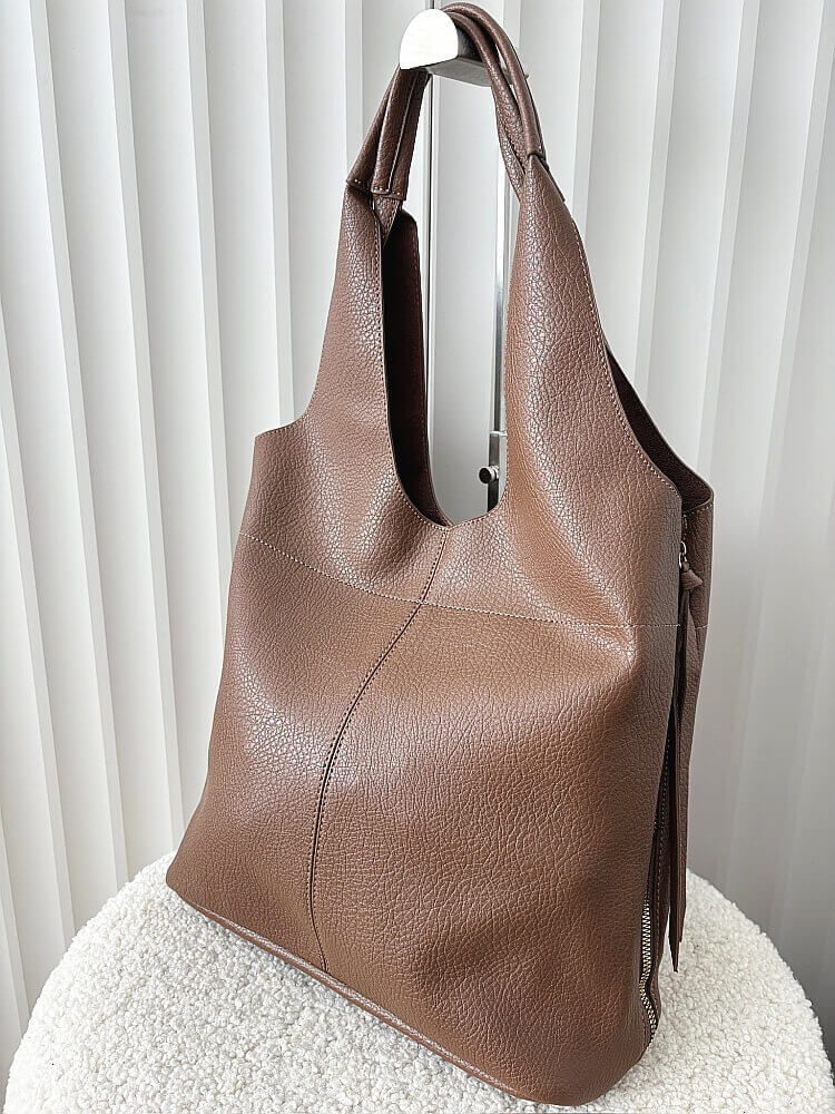 Gallantry torebka shopper na ramię i listonoszka 2w1 taupe