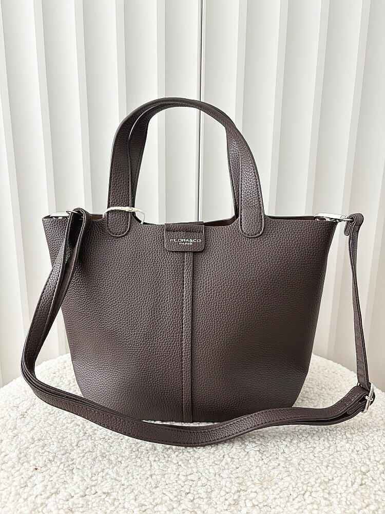 Flora&Co torebka mini shopper czekoladowa