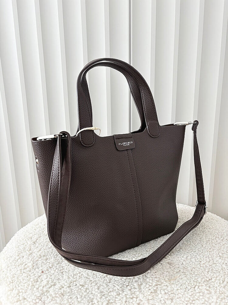 Flora&Co torebka mini shopper czekoladowa