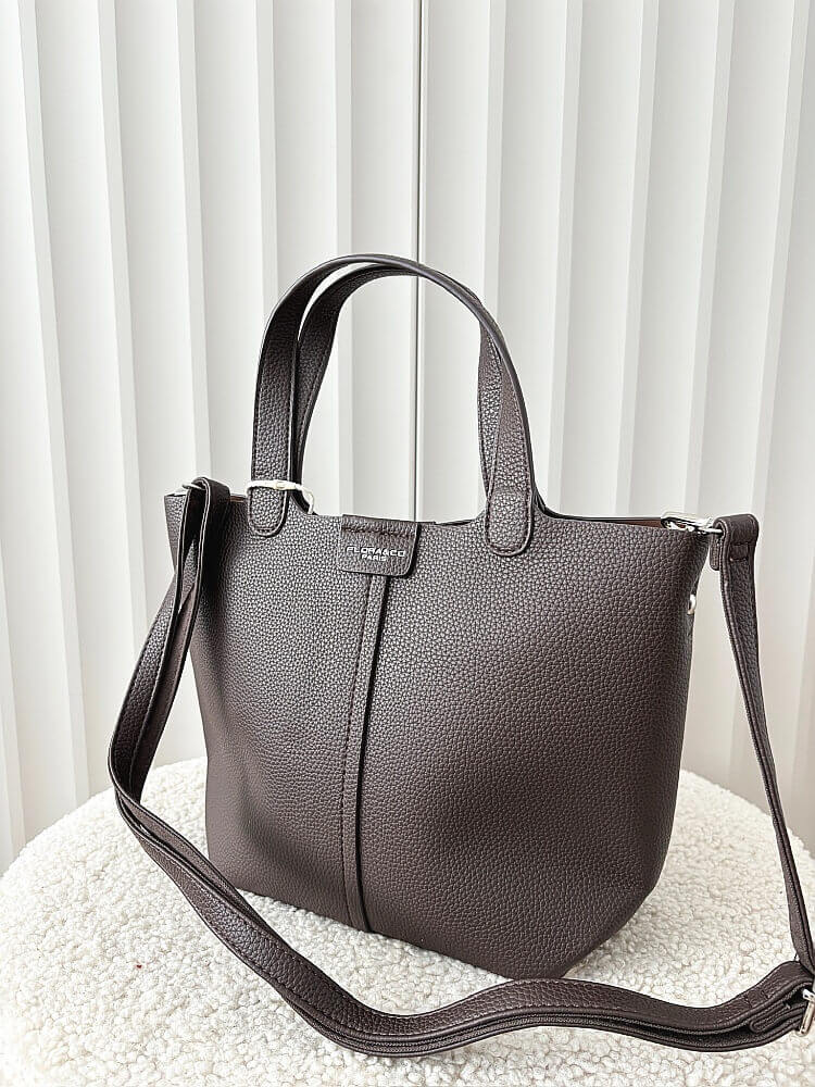 Flora&Co torebka mini shopper czekoladowa